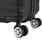 Kono 3 Piece Luggage Sets Expandable(only 28") Lightweight with Spinner Wheels TSA Lock Hardside Travel Rolling Suitcases 20in 24in 28in Carry on Black
