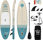 11'6"/11'/10' Inflatable Paddle Board with Complete Accessories, Versatile Premium Paddle Boards for Adults/Youth, Stand Up Paddle Board Polar/Wave/Sunny Wave Collection