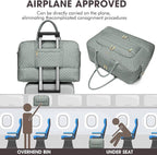 Large Women Travel Duffle Bag, Weekender Bags for Women with Shoe Compartment, Carry on Overnight Bag with Toiletry Bag, Gym Duffel Bag with Wet Pocket, Hospital Bags for Labor and Delivery 3 PCS Set