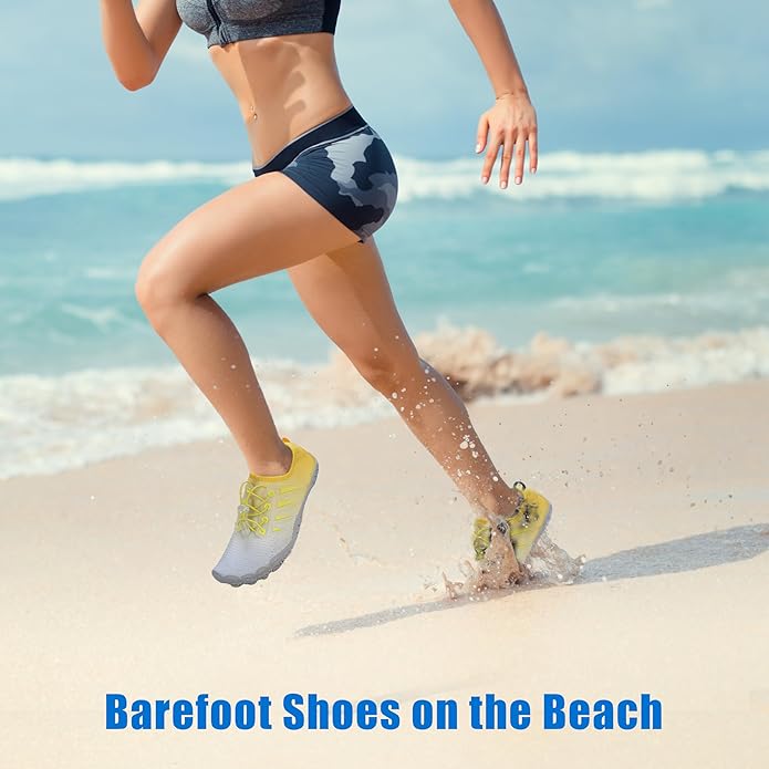Water Shoes for Men Women, Quick-Dry Barefoot Aquashoes for Beach Swim, Water Sports Like Surf Kayak Yoga, Water Park