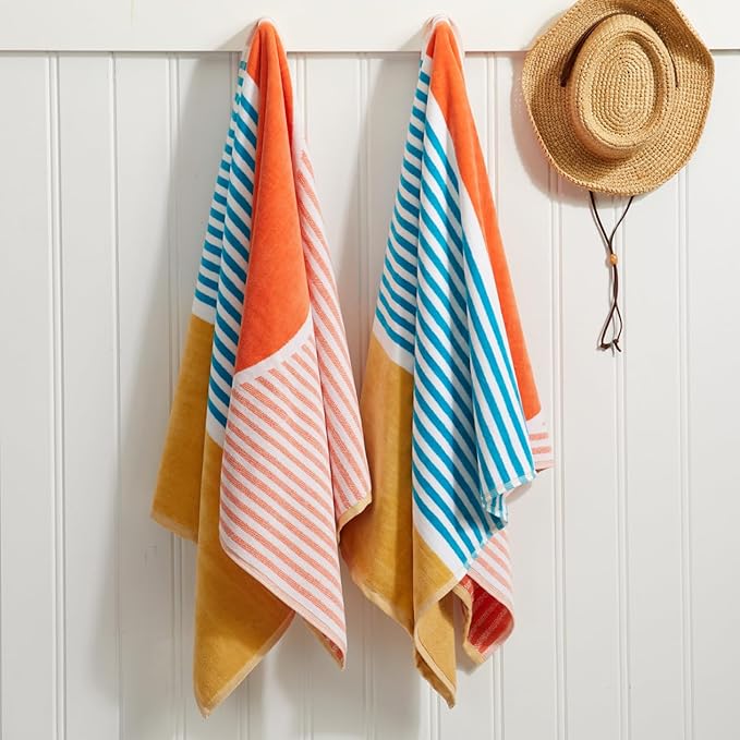 Loon & Lake Luxury Oversized Beach Towels - Beach Sunset | Oversized 40" x 70" | Crafted from 100% Combed Cotton | Ultra Plush & Super Soft | Rays Collection