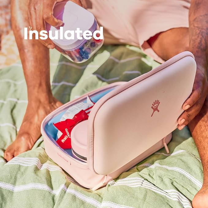 Hydro Flask Carry Out Lunch Box – Insulated Adult Lunch Cooler for Men and Women 5 L Beachplum Purple