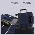 Verage Underseat Carry On Luggage with Wheels & USB Port,14 inch Wheeled Spinner Bag Carry-on Luggages for Airlines, Lightweight Suitcase Men Women, Pilots and Crew (14.5-Inch Plus Underseat Pro)