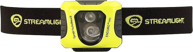 Streamlight 61421 Enduro Pro 200-Lumen LED Headlamp with Elastic Head Strap, Box, Yellow