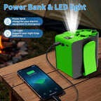 Portable Waist Fan Brushless Rechargeable 15000mAh, 7 Speeds 15000RPM Strong Airflow Clip On Belt Fans, Wearable Neck Fan for Outdoor, Jobsite, Travelling, Warehouse - Max 32H Runtime