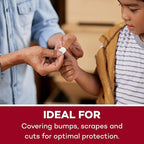 Dealmed Fabric Flexible Adhesive Bandages – 100 Count (2 Pack) Bandages with Non-Stick Pad, Latex Free, Wound Care for First Aid Kit, 3" x 3/4"