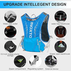 INOXTO Hydration Vest Backpack,Lightweight Water Running Vest Pack with 1.5L Water Bladder Bag Daypack for Hiking Trail Running Cycling Race Marathon for Women Men
