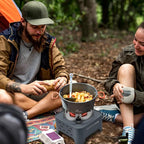 Propane Camping Stove with Carrying Case & Ignition Portable Gas Stove for Outdoor Camping BBQ Hiking