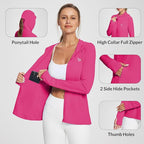 baleaf Women's Sun Protection Jacket Hoodie Clothing Lightweight Long Sleeve Sun Cover Up Shirt