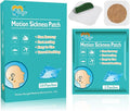 20ct Motion Sickness Patches Non Drowsy – Sea Sickness Patches for Cruise, Car, Airplane, and Other Travel – Waterproof Patch Hidden Behind Ear – Effect Lasts 72 Hours