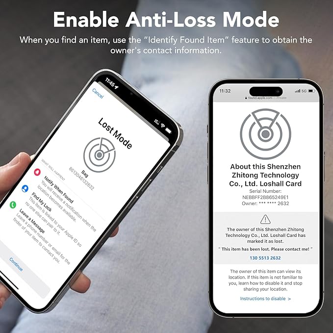 2 Pack Wallet Tracker Card [Apple MFi Certified] Air Tracker Tag (iOS only), IP68 0.06in Rechargeable Smart Card Work with Apple Find My, Keys Finder and Item Locator for Passport, Bags, Laptop, Black