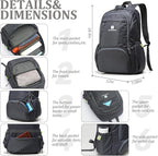 Lightweight Packable Travel Backpack, 30L Grey Daypack Hiking Backpack for Women Men, Waterproof and Foldable, Travel Backpack Carry on Flight Approved