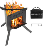 Portable Tripod Camping Stove,Wood-Burning Rocket Stove with Carry Bag, Ideal for Camping, Backyard Cooking & Outdoor Adventures