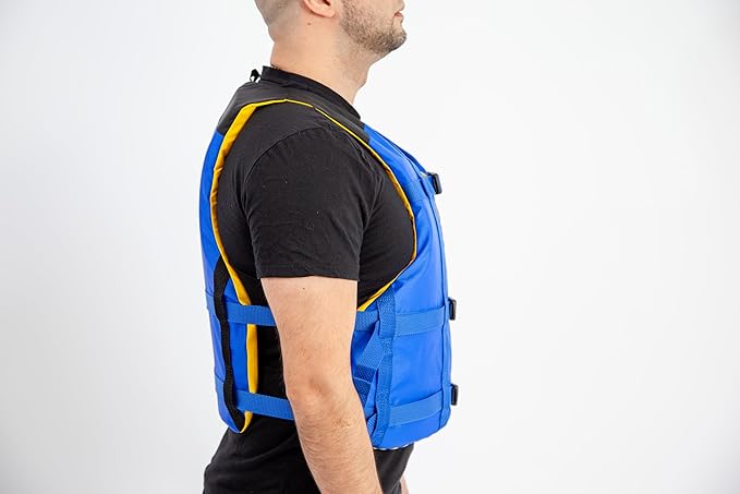 Stohlquist FIT Adult Life Jacket, US Coast Guard Approved Type III Life Vest, PFD for Men and Women, Easily Adjustable, Lightweight and High Buoyancy - Universal Fit (30-52" Chest)