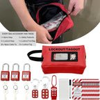 SAFBY 4-in-1 Lockout Tagout (Loto) Kit–Complete OSHA Safety Group Lock Out Hasps, Tag Out for Kits Station Electrical (4 Kits in 1)