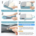 BAGAIL 6 Set Ultralight Compression Packing Cubes Packing Organizer for Travel Accessories Luggage Suitcase Backpack