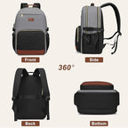 Focdod Laptop Backpack for Women Bookbag: 17 inch Work Backpacks with Pouch Pocket for Large Capacity Cup & USB Charger College Book Bag Travel Business Nurse Teacher Bookbags Anti-theft Back Pack