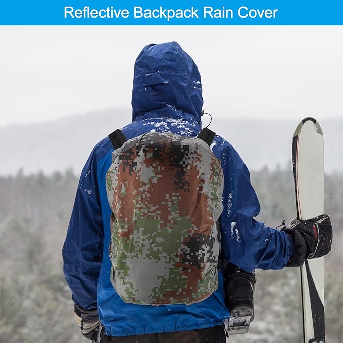 PATIKIL Waterproof Rucksack Cover, Non-Slip Backpack Rain Cover for Travel, Hiking, Camping, Climbing