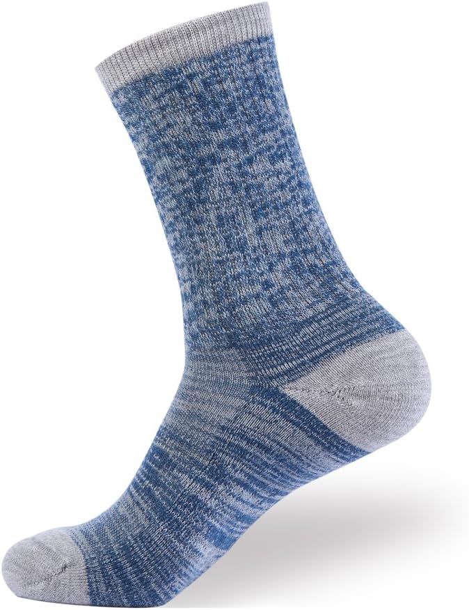 EnerWear 4 Pack Women's Merino Wool Outdoor Hiking Trail Crew Sock