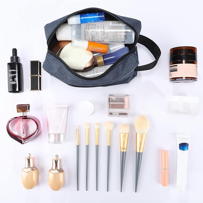 Paterr 16 Pcs Travel Toiletry Bag for Women Men Large Water Resistant Shaving Bag Hanging Cosmetic Bag with Handle and Divider Storage Travel Pouch Case for Cosmetics Toiletries Accessories, 4 Colors