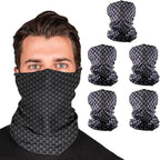 S A Company 5-Pack UV Face Shield | UV 30+ Multipurpose Neck Gaiter Balaclava for Adults