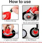 3pcs Sup Paddle Board Inflator Air Pump Adapter Adaptor Attachments for Inflatables Kayaks Boats Stand Up Paddleboard Valve Connector Accessories