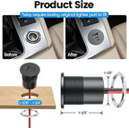 Acegoo 78W 12V USB Outlet, Dual 30W PD3.0 Type-C & 18W QC3.0 Aluminum Car Charger Socket, Multi Port Fast Charging Replacement Socket Accessories for RV Camper Trailer Truck Boat (2 Pcs)