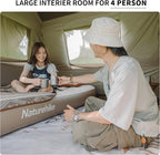 Naturehike Village Instant Tent, 4 Person 8 Person Camping Tent with Full Rainfly, Waterproof Large Cabin Tents for Car Camping