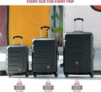SwissGear 7366 Signature Hardside Expandable Luggage with Spinner Wheels, TSA Lock, Cup-Holder, White, 2-Piece Set (19/27)