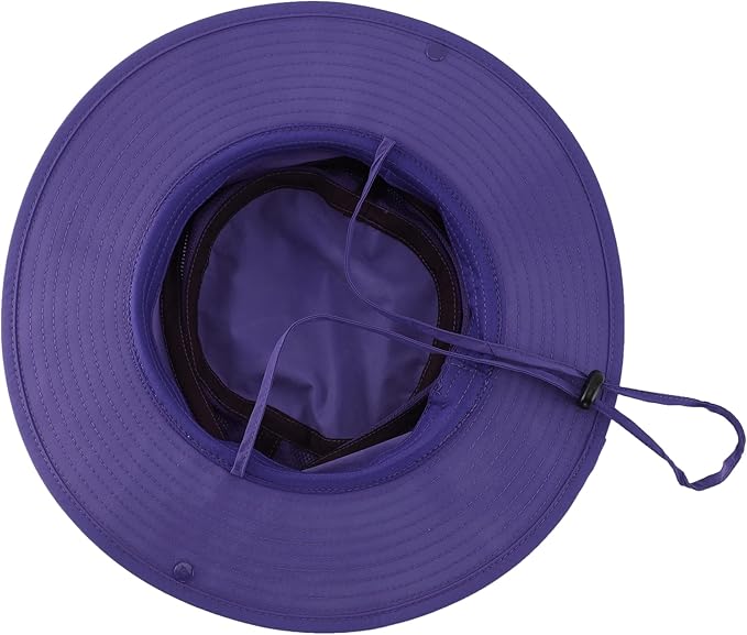 Connectyle Wide Brim Sun Hat for Men Breathable Cowboy Boonie Hat UPF 50+ Sun Protection Bucket Hat for Fishing Hiking