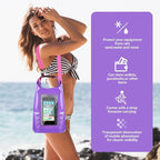 IP68 Waterproof Dry Bag, 2L - Roll Top Waterproof Pool Bag，Dry Bags for Kayaking Waterproof-w/Phone Pouch,Large Waterproof Phone Pouch,Boating & Kayak Accessories Camping (Purple 5L)