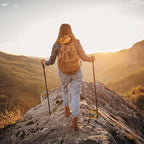 2 Pcs Trekking Poles,Aluminum Lightweight Collapsible Hiking Poles for Women,Walking Sticks for Hiking Carbon Fiber