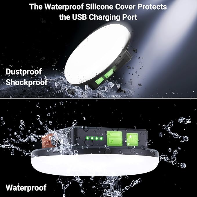 Solar Camping Lantern, Bright USB Rechargeable Camping Light, 4500LM, 4 Light Modes, Waterproof Hanging Tent Light for Camping, Hiking, Power Outages, Hurricane, Cellphone Emergency Charging