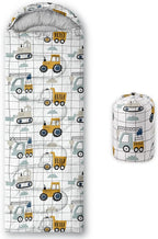 Kids Sleeping Bag for Boys Girls,Rocket Moon Print-Lightweight Warm Portable Outdoor Indoor-Waterproof Cold Weather Resistant Sleeping Bag for Camping Hiking