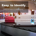4 Pack Luggage Tag for Suitcases TSA Approved, Leather Suitcase Tags Identifiers, Cute Bag Name Travel Tags ID Labels for Women Men Cruise Airport Luggage Travel Essentials by Sodsay