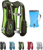 UTOBEST Running Vest, 5L Hydration Vest Lightweight, Breathable and Sweatproof Running Backpack, Adjustable Running Hydration Vest for Trail Running Marathon Race Jogging Cycling