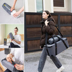 Travel Memory Foam Pillow for Sleeping, Comfortable Camping Pillow, 15.75x11.81x3.94 inches, Easy to Carry Portable Bag, Soft, Breathable, Washable Pillowcase