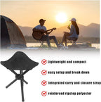 Travel Folding Camping Stool, Outdoor Tripod Seat, Folding Camping Chairs,Fishing Chair for Camping Party Mountaineering Picnic Beach Garden Lawn