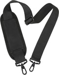 Taygeer Shoulder Strap, 52" Universal Replacement Laptop Shoulder Strap Luggage Duffel Bag Strap Adjustable Comfortable Belt with Metal Hooks for Briefcase Computer Messenger Bag Laptop Case, Black