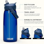 CamelBak Thrive Flip Straw Tritan Renew Water Bottle Oxford, 32oz