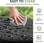 Folding Camping Table, Compact Ultralight Aluminum Design Portable Camping Table with with Storage Basket and Carring Bag for Camping Hiking BBQ Picnic Outdoor Cooking 22" Black