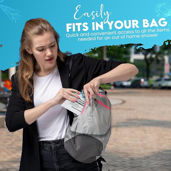 Compact Personal Shower Kit To-Go– Your Hygiene Companion for Travel, Gym, and Outdoor Adventures (100)