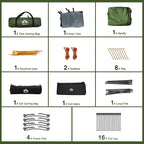 Night Cat Camping Cot Tent - Waterproof 1-Person Off-Ground Combo Cot Bed for Adults Portable Easy Set-up Tent