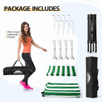 EAGLE PEAK Flex Ultra Compact 4x4 Pop-up Canopy, Sun Shelter, Changing Room, Portable Privacy Canopy Cabana for Pool, Fashion Photoshoots, or Camping, Green/White