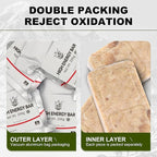 Meal Ready To Eat Emergency Food Rations, Long Self Life Survival Food Bars, High Eneger Bars for Camping, Hiking, Military，Outdoor Disaster, 40 Pack with 2 Tin Boxes