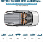 Inflatable SUV Air Mattress: Double-Sided Flocking Car Mattresses for Back SUV, Travel Camping Sleeping Bed with Air Pump 2 Pillows