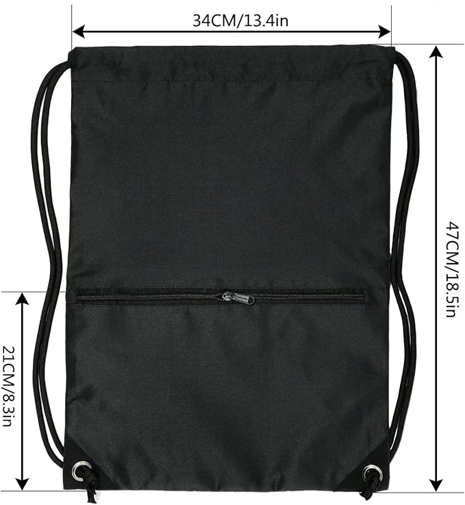 HOLYLUCK Drawstring Backpack Bag Sport Gym Sackpack