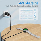 USB C Charger Compatible with Samsung Galaxy Watch 7/6/6 Classic/5/5 Pro/4/4 Classic/3/Active 2, Upgrade Nylon Galaxy Watch Charger Cable
