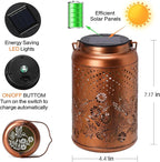 Hummingbird Solar Lantern Outdoor Waterproof Birthday Gifts for Women Mom Grandma Garden Decor Hanging Solar Lights Metal Solar Decorative Outside for Patio Yard Pathway Landscape