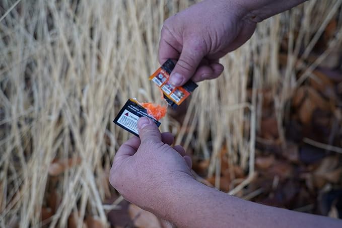 Phone Skope Pyro Putty: Single Use Waterproof Survival Fire Starter, 20 or 50 ct Foil Packs, Easy Tear, Easy Ignite, Fire Starters for Campfires